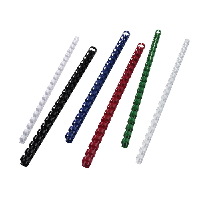 Bindrug GBC 10mm 21rings A4 wit 100 stuks