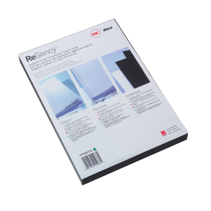 Voorblad GBC A4 chromo karton 250gr rood 100 stuks