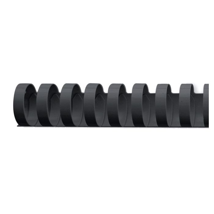 Bindrug GBC 19mm 21rings A4 zwart 100 stuks