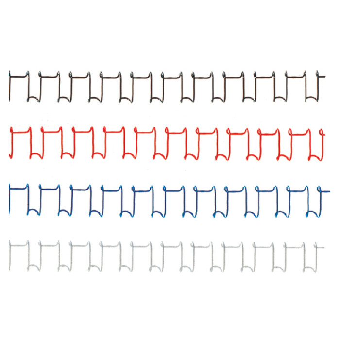 Draadrug Fellowes 6mm 34-rings A4 zwart 100 stuks