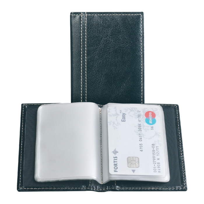 Creditkaart etui Palermo 40stuks zwart
