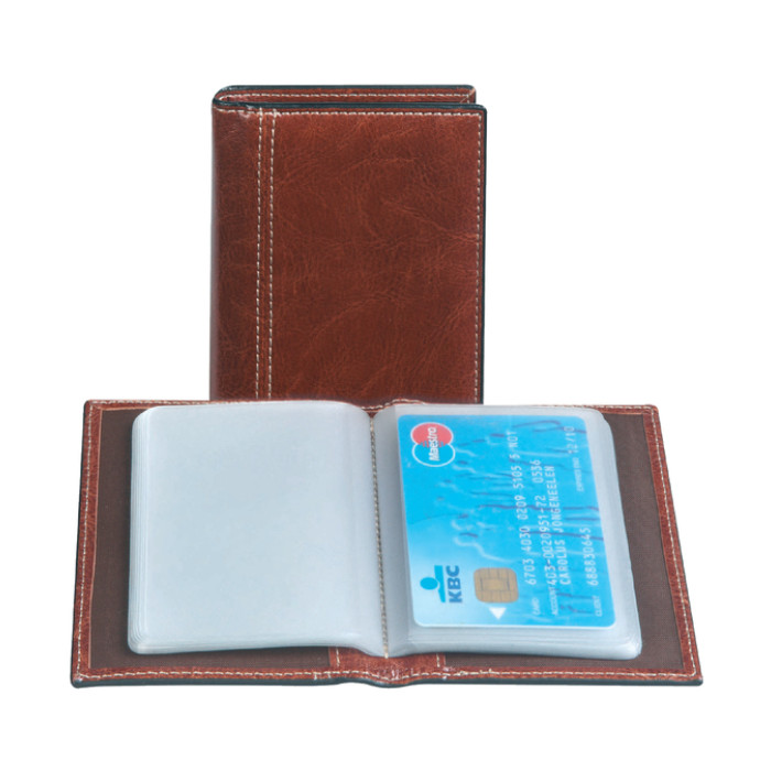 Creditkaart etui Palermo 40stuks bruin