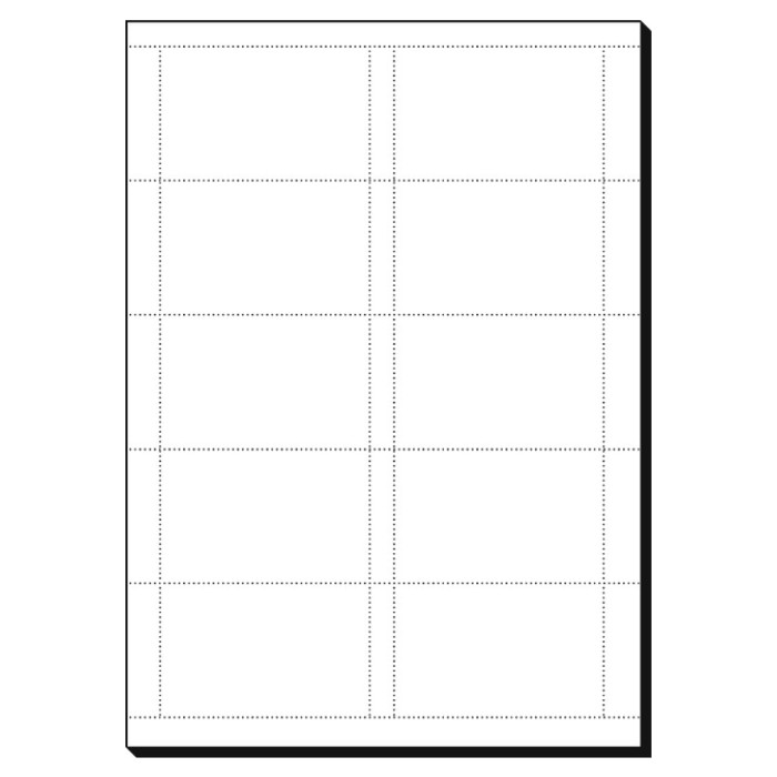 Visitekaart Sigel 85x55mm blanco 185gr wit 150 stuks
