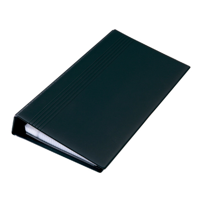 Visitekaartringband Sigel VZ300 voor 200 kaarten 90x58mm kunststof zwart