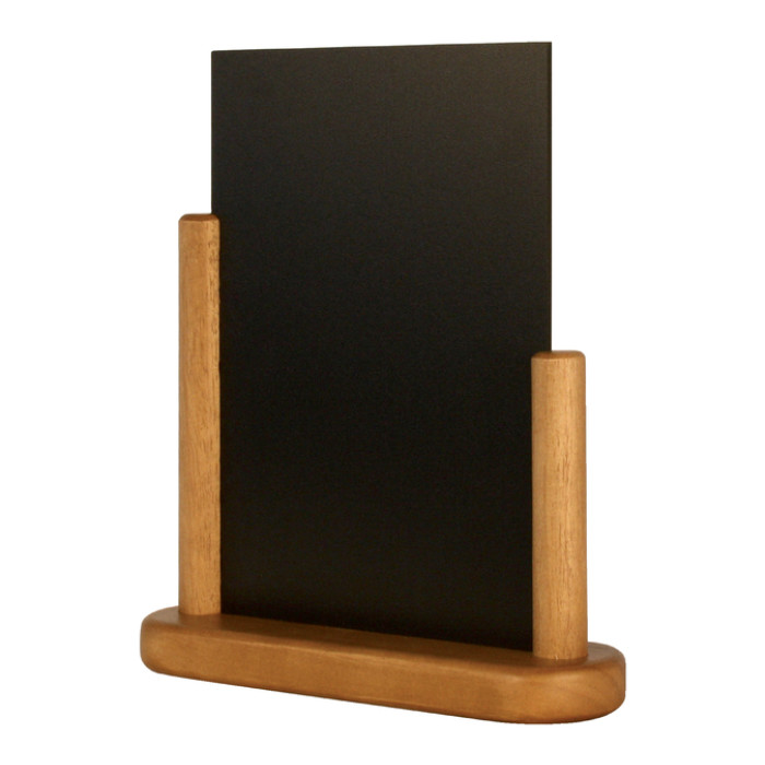 Krijtbord Securit 230x200x60mm teak hout