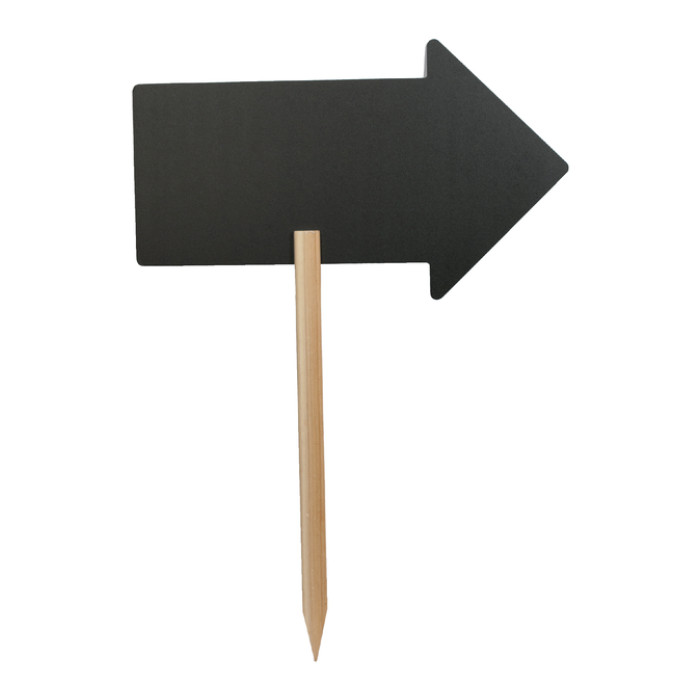 Krijtbord Securit pijl 440x270mm met houten pin