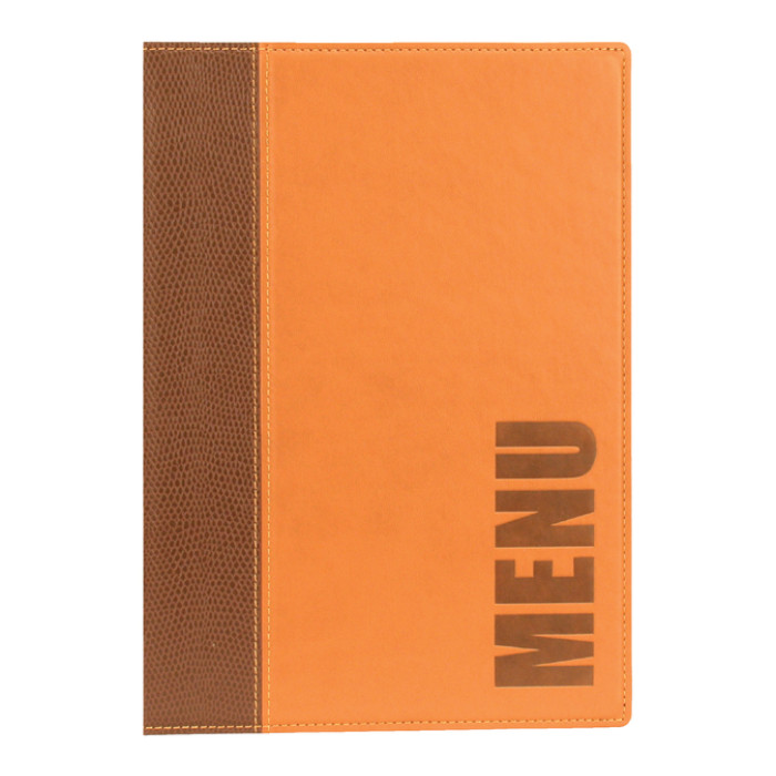 Menukaart Securit Trendy A5 1 x 2 tassen bruin