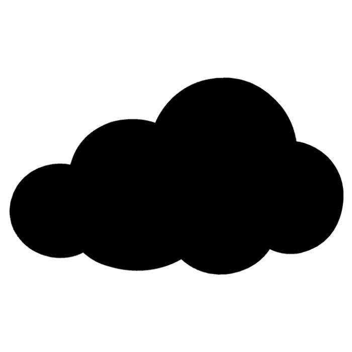 Krijtbord Securit wolk 480x290mm