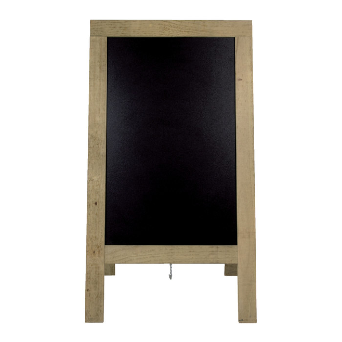 Stoepbord Securit 720x1310x40mm steigerhout