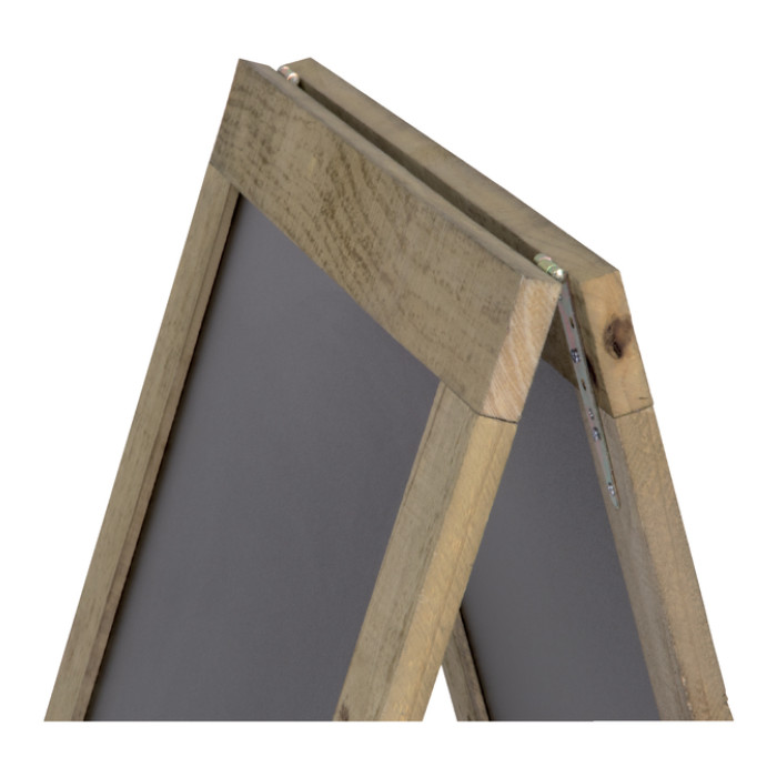 Stoepbord Securit 720x1310x40mm steigerhout