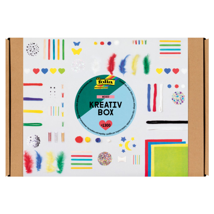 Hobby artikelen Folia met meer dan 1300 stuks assorti
