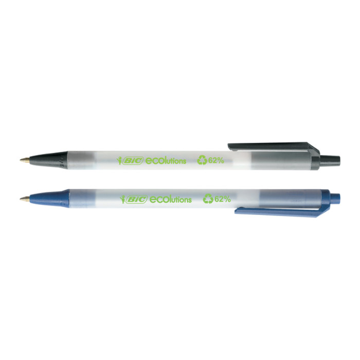 Balpen Bic Ecolutions medium zwart