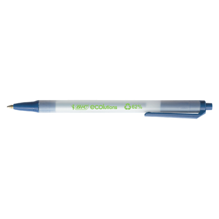 Balpen Bic Ecolutions medium blauw