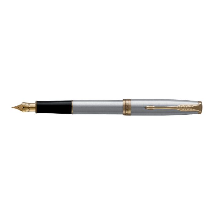 Vulpen Parker Sonnet stainless steel GT fijn