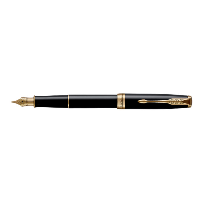 Vulpen Parker Sonnet black lacquer GT medium