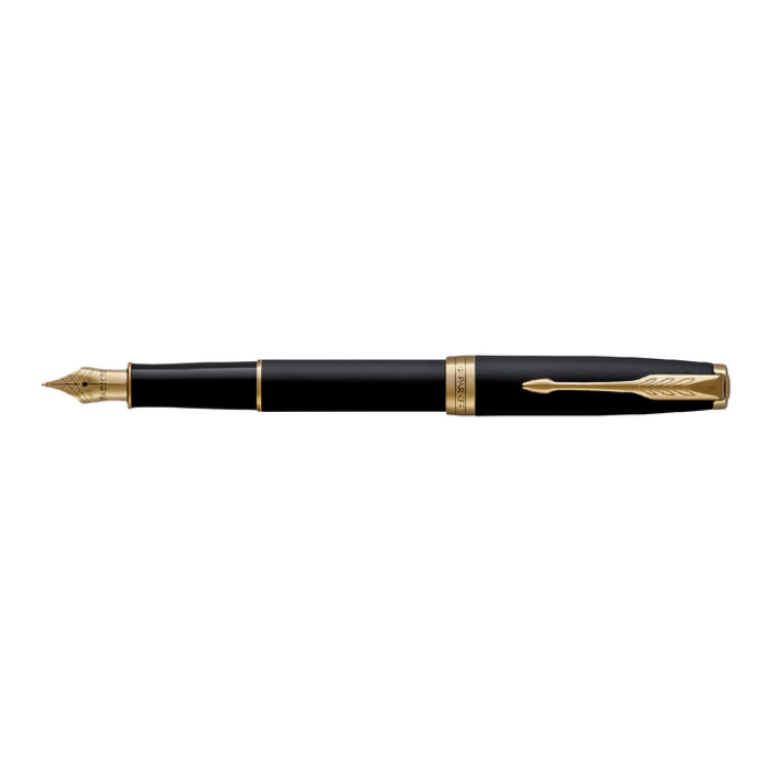 Vulpen Parker Sonnet matte black lacquer GT fijn