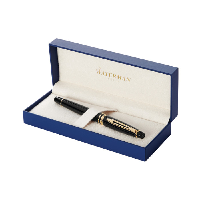 Vulpen Waterman Expert black lacquer GT fijn