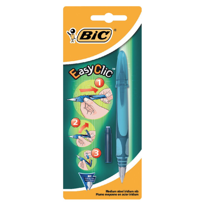 Vulpen Bic EasyClic medium blister à 1 stuk