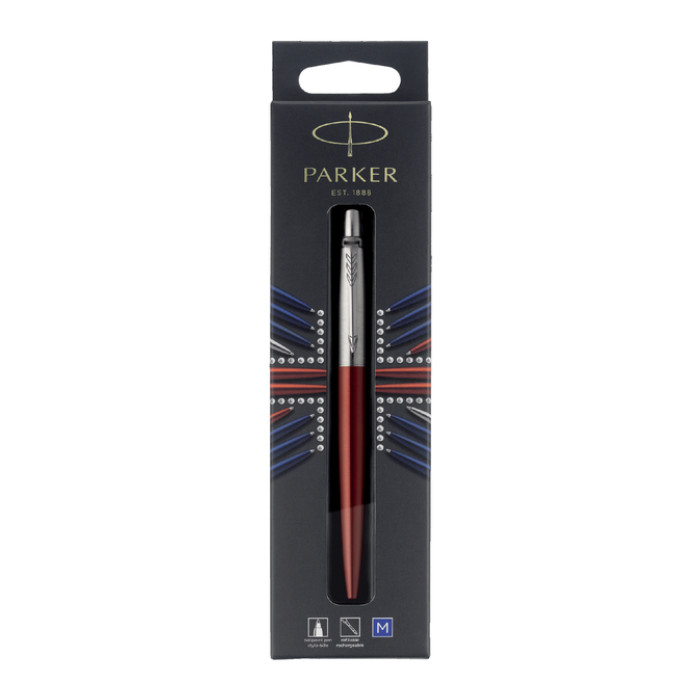 Balpen Parker Jotter Kensington red CT medium blister à 1 stuk