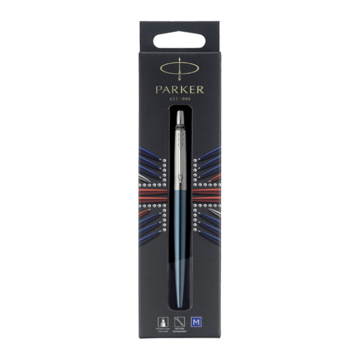 Balpen Parker Jotter Waterloo blue CT medium blister à 1 stuk