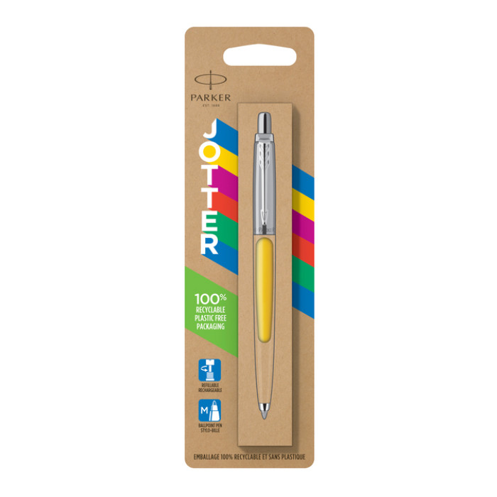 Balpen Parker Jotter Original yellow CT medium blister à 1 stuk
