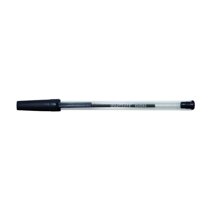 Balpen Quantore Stick zwart medium
