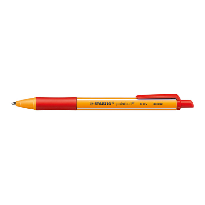 Balpen STABILO pointball 6030/40 medium rood