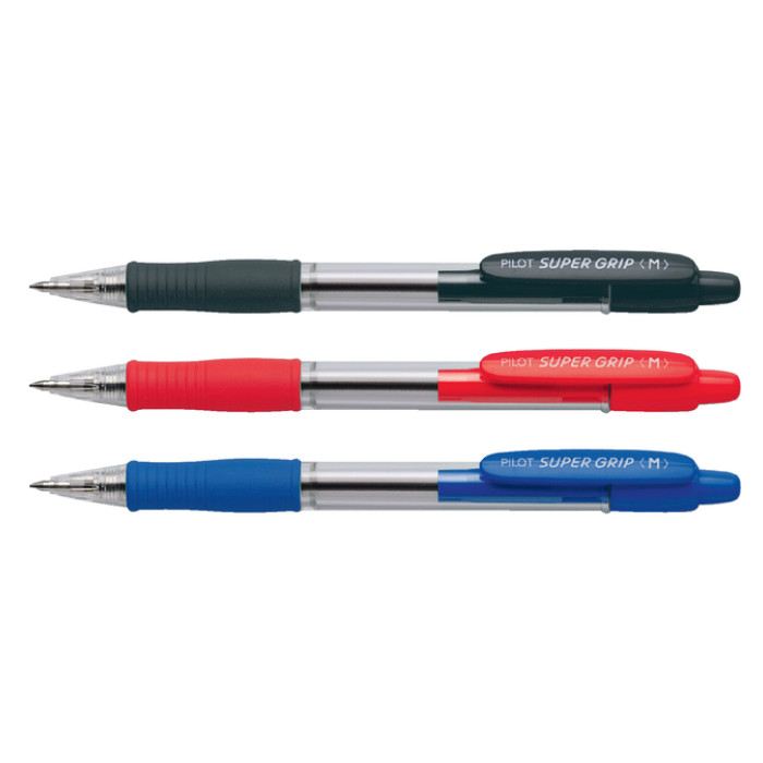 Balpen PILOT Super Grip medium zwart