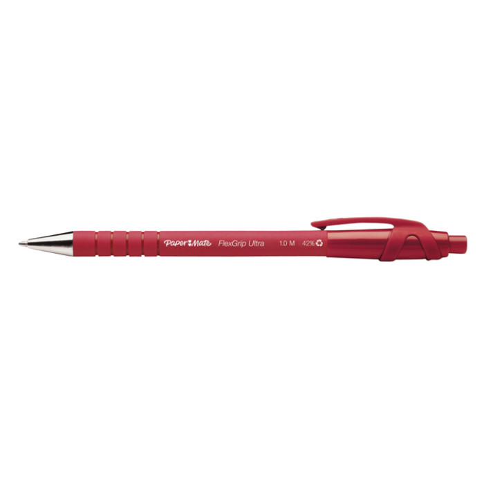 Balpen Paper Mate Flexgrip Ultra medium rood