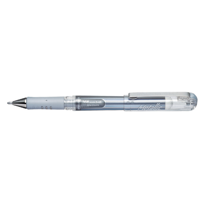 Gelschrijver Pentel K230M medium metallic zilver