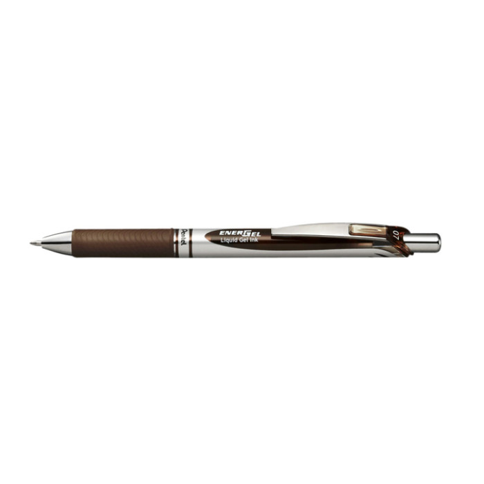 Gelschrijver Pentel BL77 Energel medium bruin