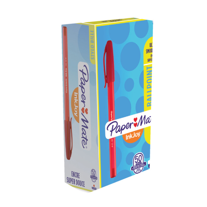Balpen Paper Mate Inkjoy 100 medium rood