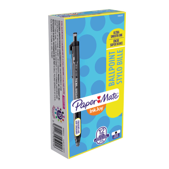 Balpen Paper Mate Inkjoy 300RT medium zwart