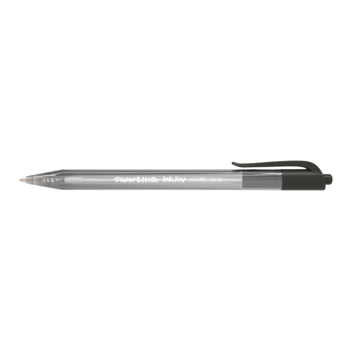 Balpen Paper Mate Inkjoy 100RT medium zwart valuepack 80+20 gratis