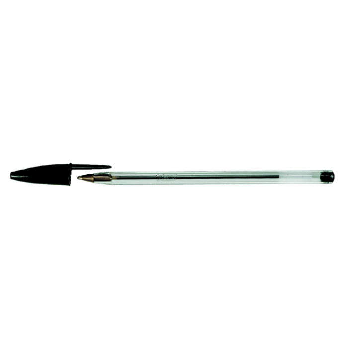 Balpen Bic Cristal medium zwart doos à 90+10 gratis