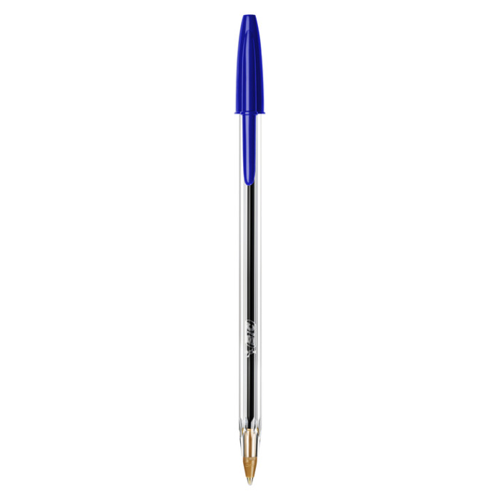 Balpen Bic Cristal medium blauw in tubo verpakking