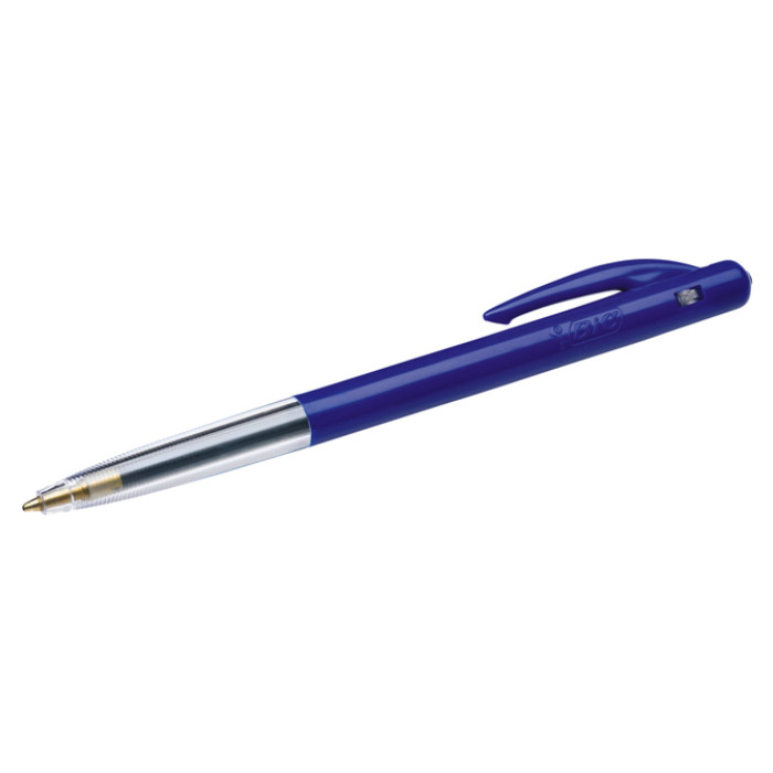 Balpen Bic M10 medium blauw blister à 10 stuks