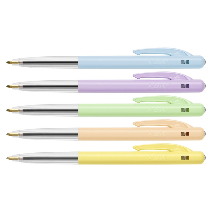 Balpen Bic M10 medium pastel assorti 8+2 gratis