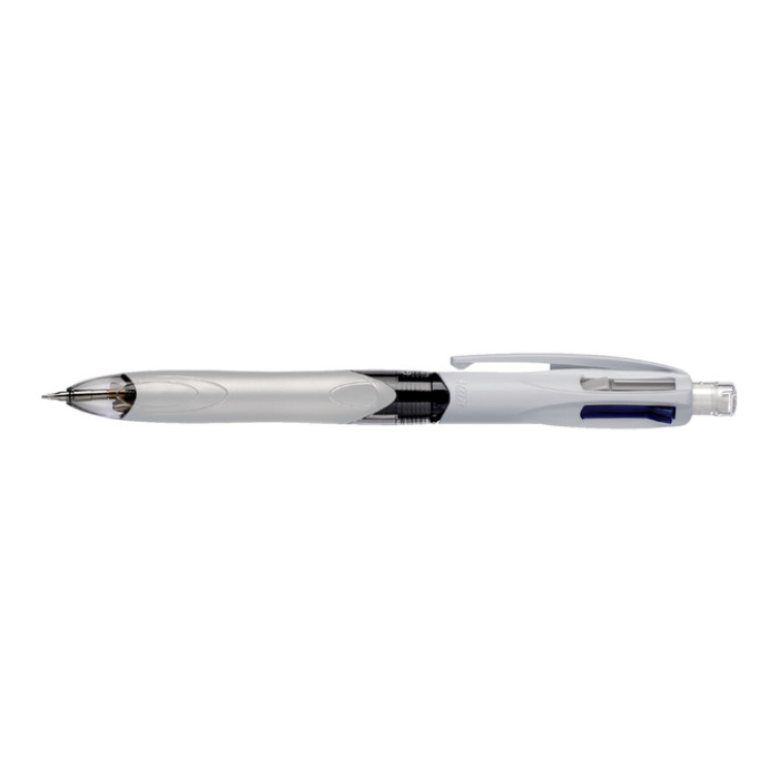Balpen Bic 3kleuren met vulpotlood HB 0.7mm medium wit blister à 1st