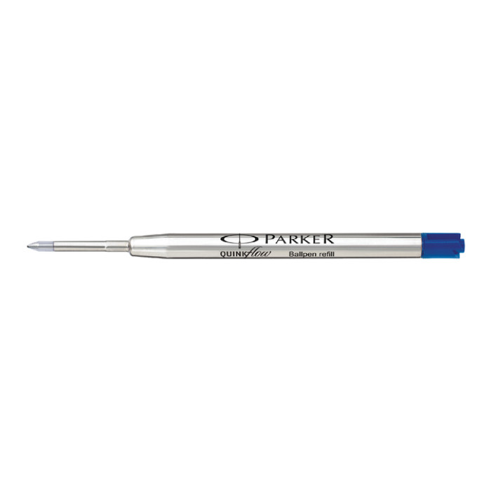 Balpenvulling Parker Quinkflow medium blauw blister à 1 stuk