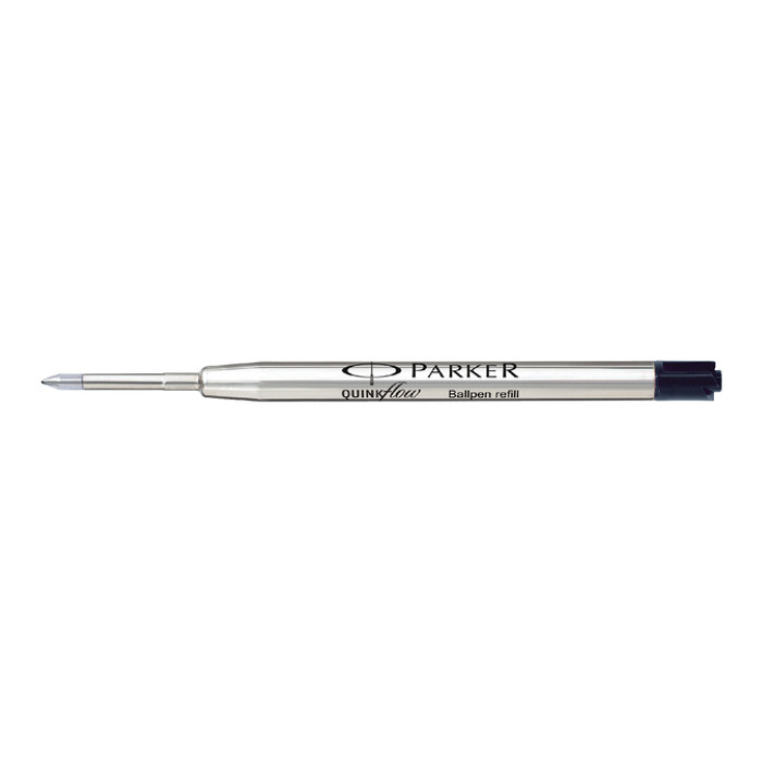 Balpenvulling Parker Quinkflow medium zwart blister à 1 stuk