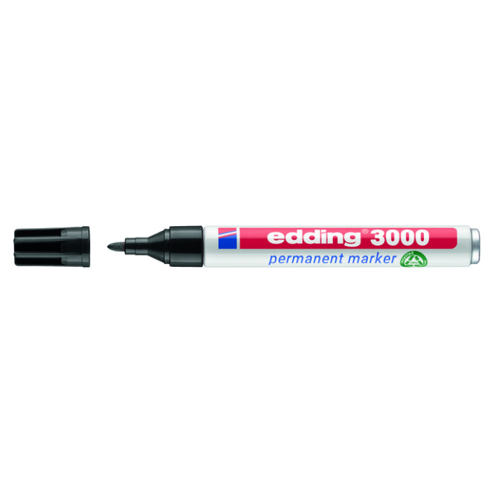 Viltstift edding 3000 rond 1.5-3mm zwart