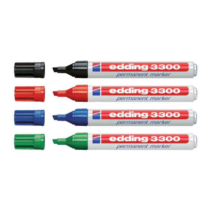 Viltstift edding 3300 schuin 1-5mm rood