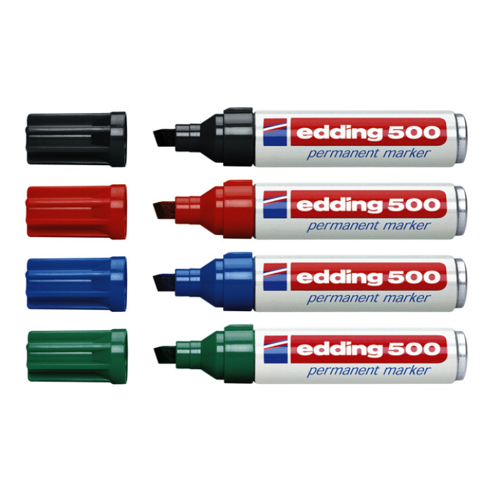 Viltstift edding 500 schuin 2-7mm rood