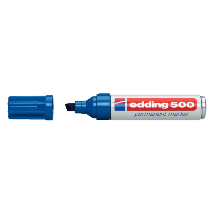 Viltstift edding 500 schuin 2-7mm blauw