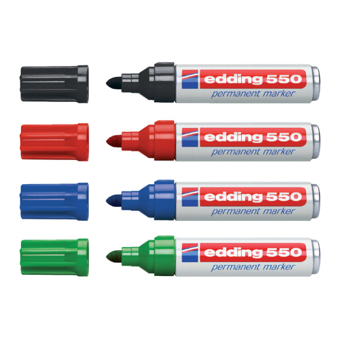 Viltstift edding 550 rond 3-4mm zwart