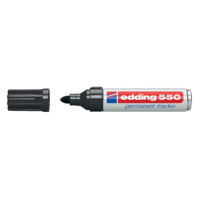 Viltstift edding 550 rond 3-4mm zwart