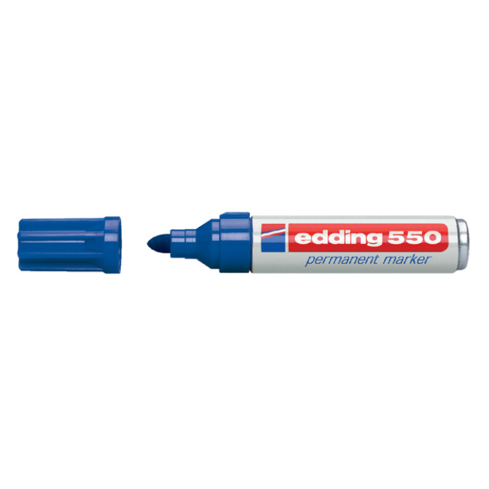 Viltstift edding 550 rond 3-4mm blauw