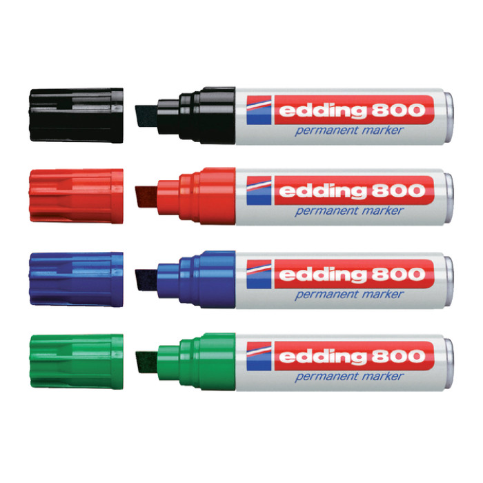 Viltstift edding 800 schuin 4-12mm blauw