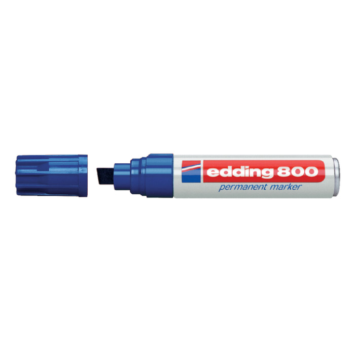 Viltstift edding 800 schuin 4-12mm blauw